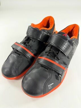 Reebok CrossFit Lifter Plus 2 Weightlifting Shoes Black Orange Men’s Size 8